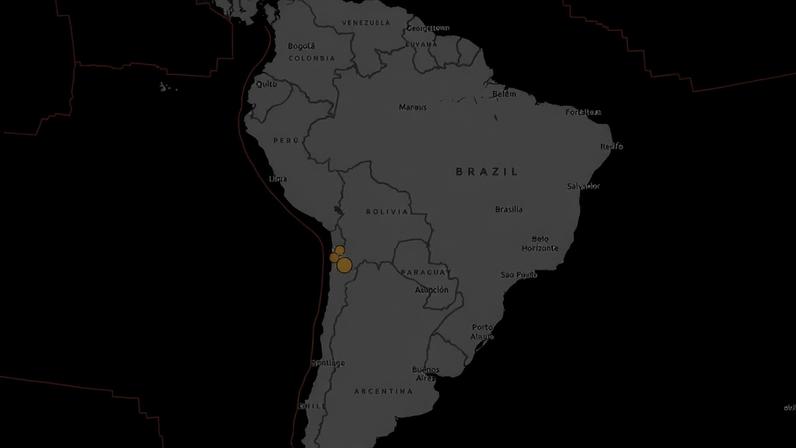 Terremoto de magnitude 6,9 atinge o norte do Chile