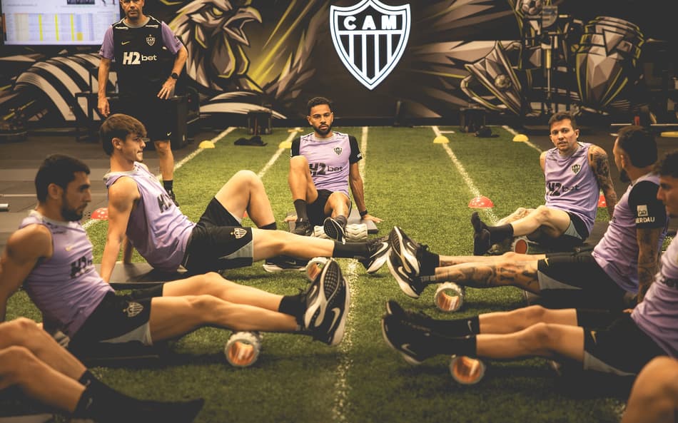 Treinamento do Atlético de preparação para enfrentar o Ceará (Foto: Pedro Souza / Atlético)