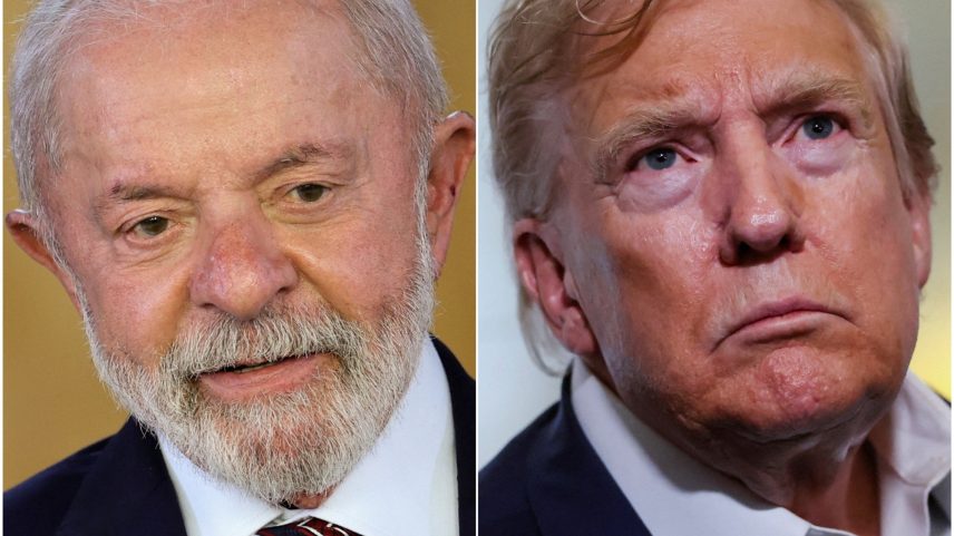 Lula e Trump — Foto: Adriano Machado/Reuters; Evelyn Hockstein/Reuters