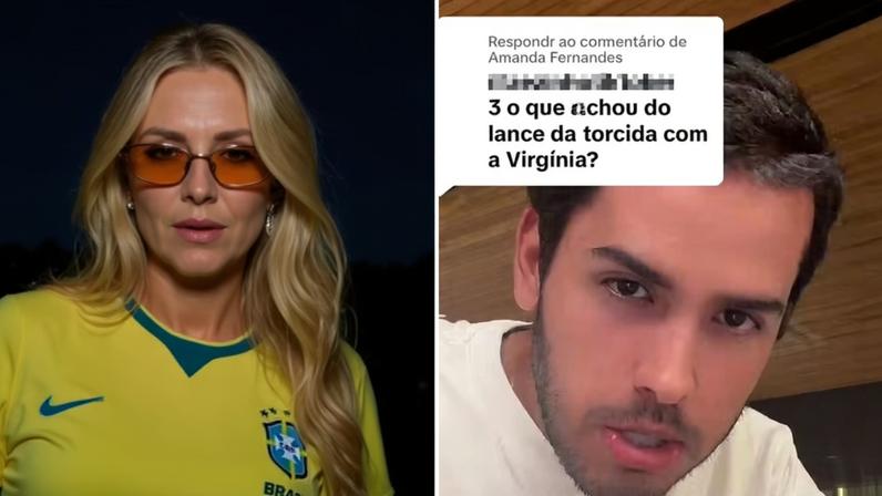 João Santiago fala sobre xingamentos contra Virginia em amistoso do Brasil no Maracanã — Foto: Reprodução/Instagram