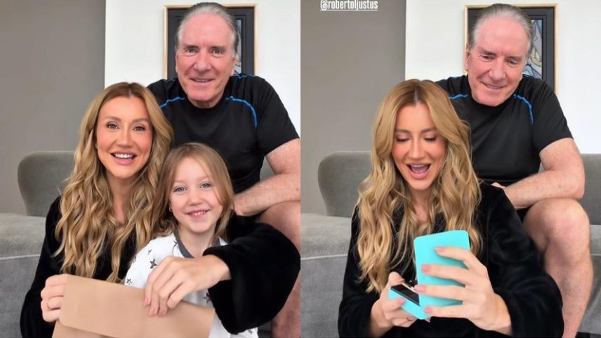 Ana Paula Siebert ganha joia mesmo após filha escolher outro presente
