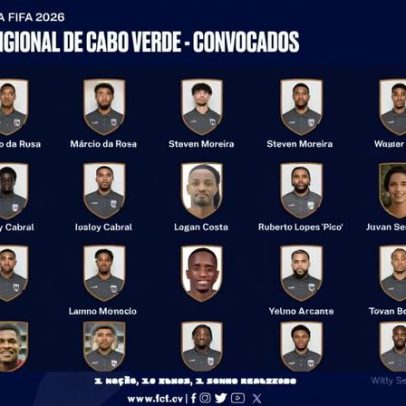 Cabo Verde divulga lista de convocados para a Copa do Mundo 2026