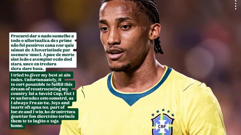 João Pedro ficou fora da Copa do Mundo 2026 — Foto: Reprodução / Rede Social