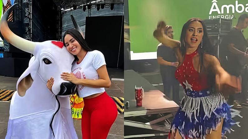 Cunhã-poranga do Garantido, Isabelle Nogueira explica motivo de ter dançado com o Caprichoso
