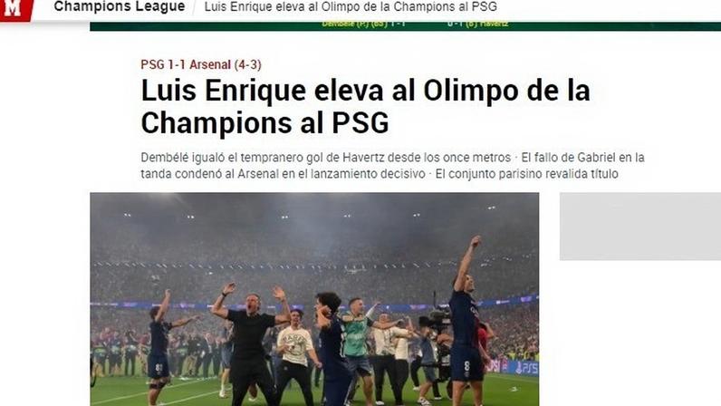 Imprensa europeia coloca Luis Enrique no "olimpo" — Foto: Reprodução