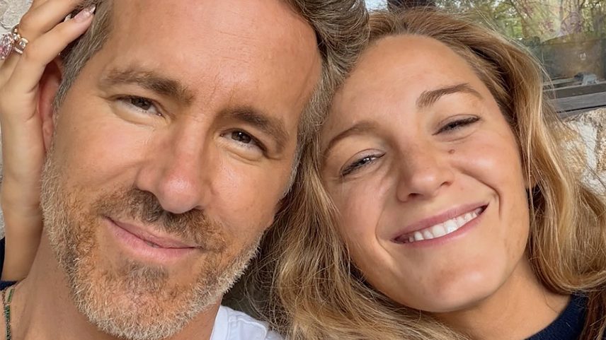 Ryan Reynolds shared a carefree selfie (seen above) with his wife, Blake Lively, on Tuesday.