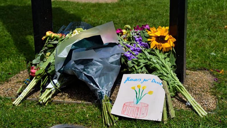 Flowers outside David Hockney: A Year in Normandie and Some Other Thoughts about Painting at Serpentine North Gallery in London