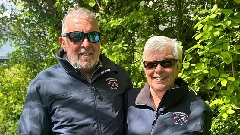 Alan and Jane Kelvey. The couple dispute Russian claims that their yacht was on a ‘dangerous approach’.