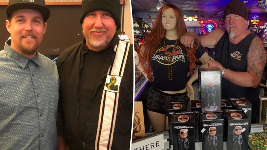 Brandon Sheets (pictured here with his dad in 2012) revealed that he plans on reopening his dad Darrell Sheets’ antique business, Show Me Your Junk, following the reality star’s death in April.