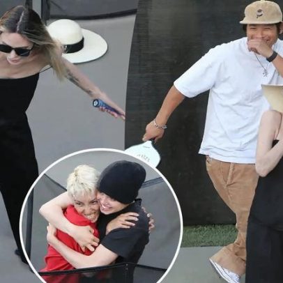 Angelina Jolie joga pickleball com os filhos em fotos descontraídas