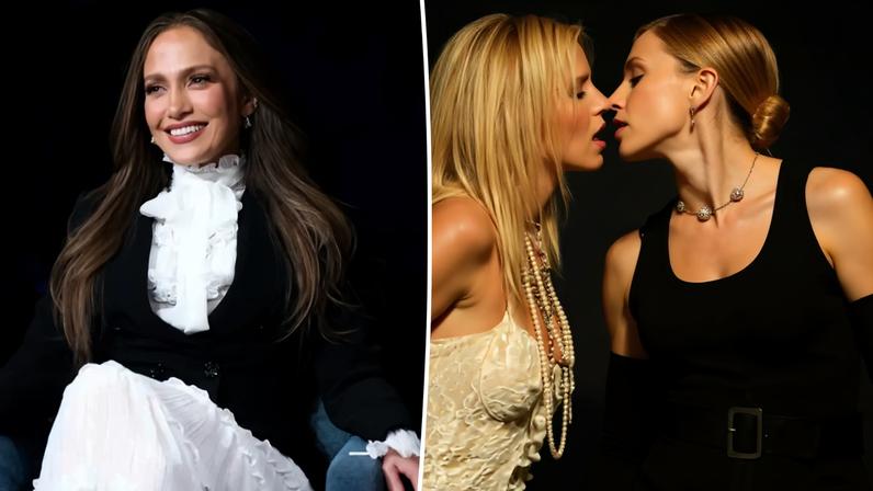 Jennifer Lopez revealed she missed the famous Britney Spears and Madonna VMA performance in 2003 (as seen above) because she was working on a movie.