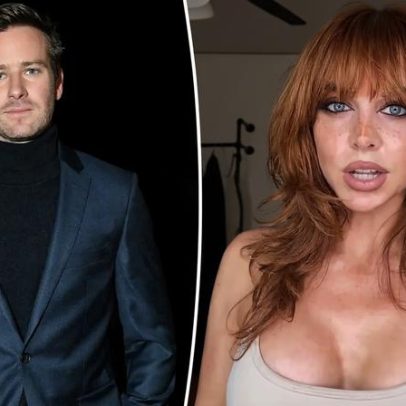 Identidade da ruiva de Armie Hammer é revelada
