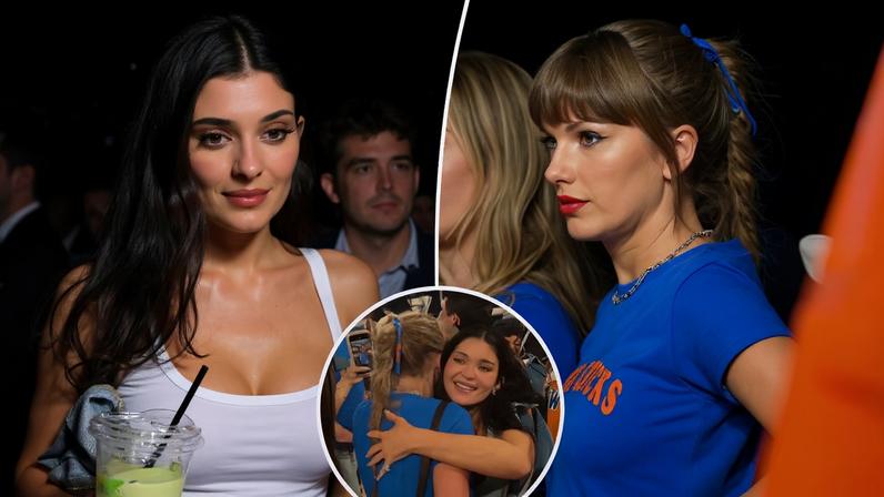 Kylie Jenner and Taylor Swift at Game 4 of the NBA Finals.