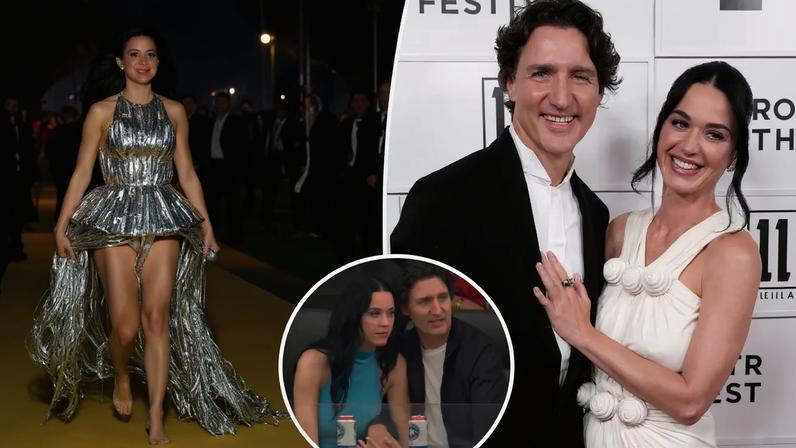 Katy Perry and Justin Trudeau at a FIFA World Cup 2026 match.