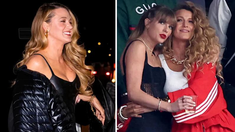Taylor Swift e Blake Lively se posicionam antes do casamento de Travis Kelce