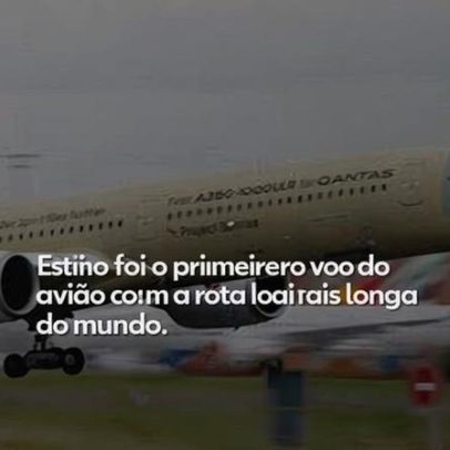 Primeiro voo do avião com a rota mais longa do mundo