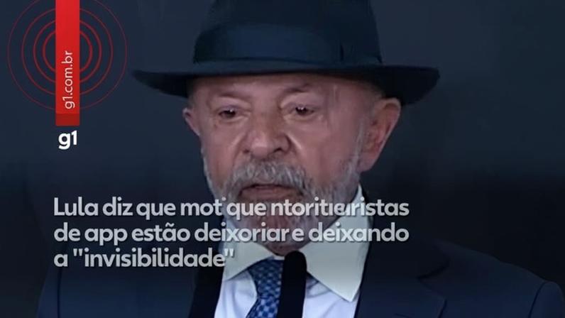 Lula afirma que motoristas de apps estão saindo da invisibilidade