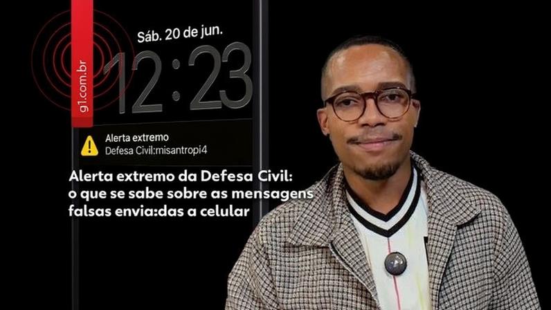 Defesa Civil alerta sobre mensagens falsas enviadas a celulares