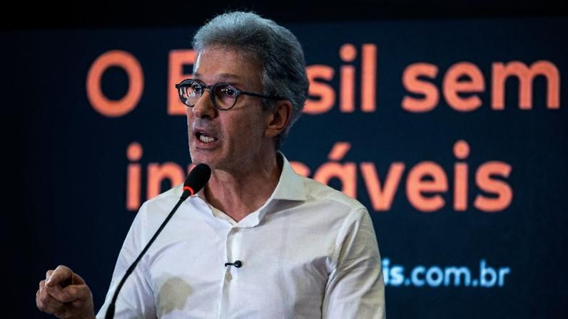 16.04.2026 - O pré-candidato à Presidência da República Romeu Zema (Novo-MG)