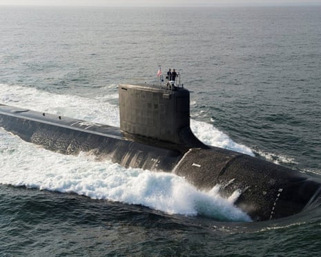 Virginia-class USS North Dakota. Ed Husic says Australia can’t realistically expect US submarines to be handed over in the early 2030s under Aukus.