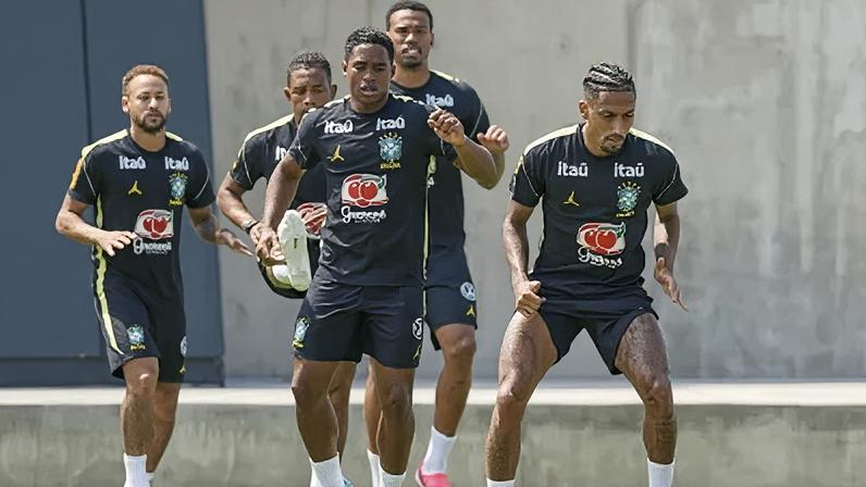 Treino da Seleção Brasileira