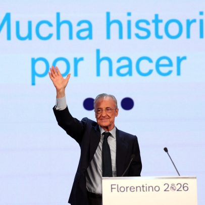 Florentino Pérez é reeleito presidente do Real Madrid