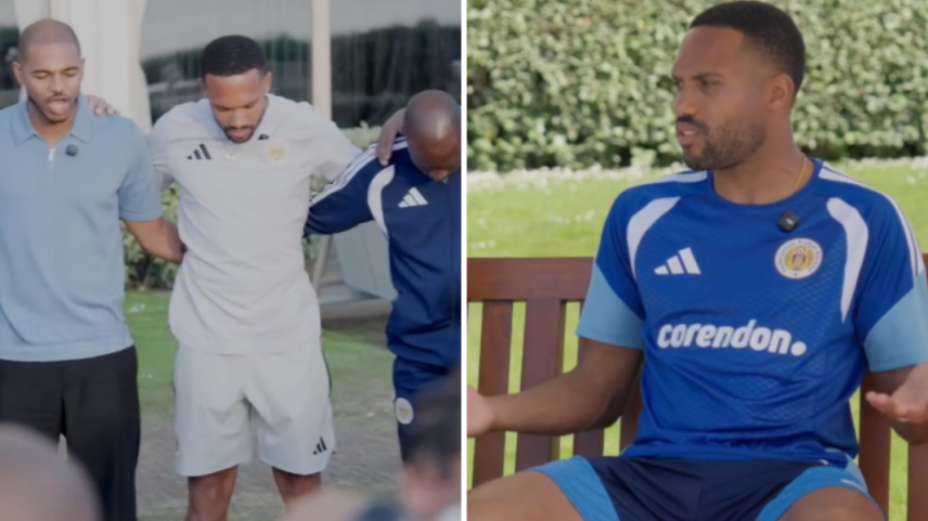 Capitão da seleção de Curaçao, Kenji Gorré fala de fé e participa de oração com companheiros. (Captura de tela/Instagram/Karga bo Krus)