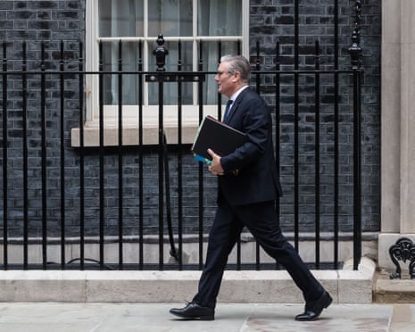 Keir Starmer outside 10 Downing Street