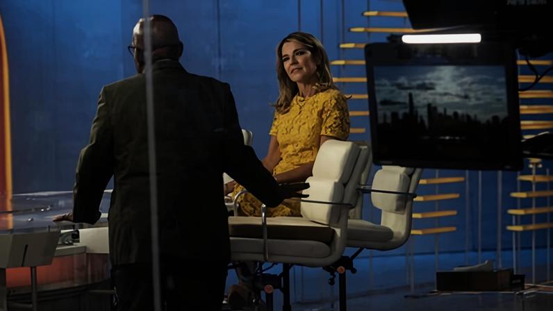 Savannah Guthrie and Al Roker are seen at the Today show in New York on 6 April 2026.