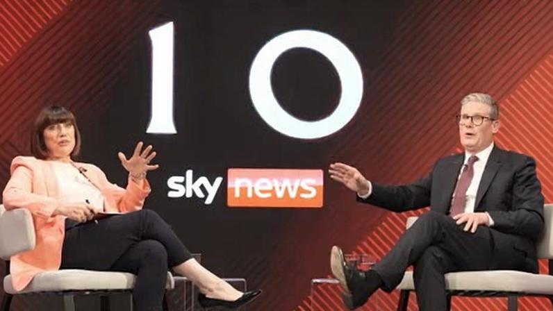 Sky's political editor, Beth Rigby, interviewing Keir Starmer before the 2024 general election. Rigby said the criticisms felt unfair, adding: ‘I don’t see it as a game.’