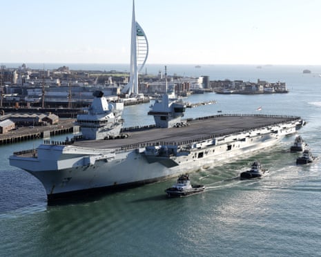 HMS Prince of Wales is one of two flagship carriers in the Royal Navy fleet.
