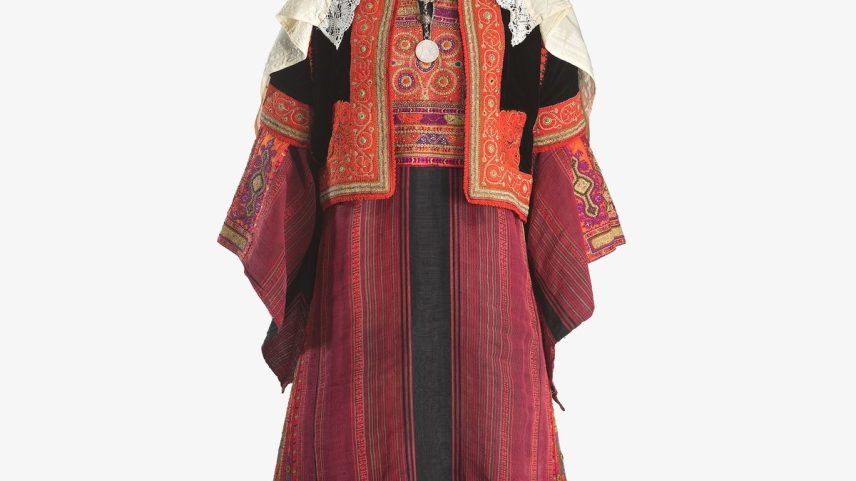 Bridal ensemble, 1910-1930, Bethlehem, Palestine
