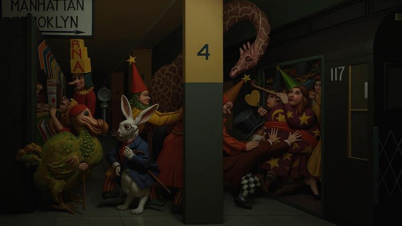 Mural de Alice no País das Maravilhas em Nova York volta à exibição