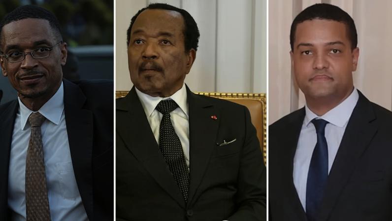(From left) Franck Biya, Paul Biya and Franck Hertz.