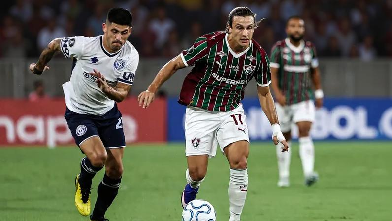 Canobbio em ação em Fluminense x Independiente Rivadavia (Foto: Lucas Merçon/FFC)