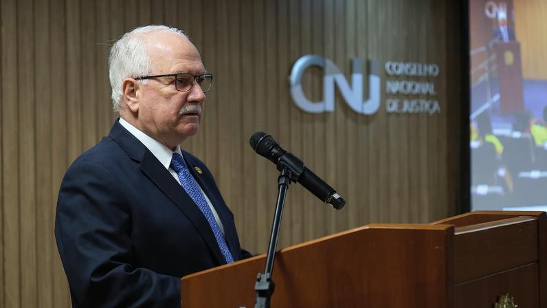 Ministro Edson Fachin, presidente do CNJ e do STF — Foto: Gustavo Moreno/CNJ