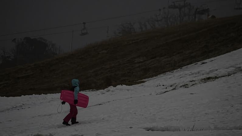 Tourists at Perisher in the Snowy Mountains, NSW. The Bureau of Meteorology has forecast below average snowfall for alpine regions this winter.