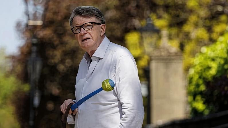 Peter Mandelson, pictured in April