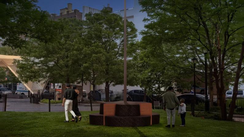 Artista Scott Burton é homenageado em nova escultura no memorial da AIDS em NYC