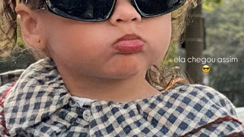 Helena, filha de Neymar, brava — Foto: Reprodução/Instagram
