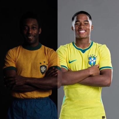 Data de nascimento de Endrick vira comparação com Pelé