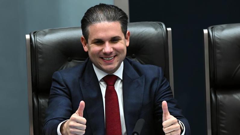 O presidente da Câmara, Hugo Motta. (Foto: Andre Borges (EPA) EFE)