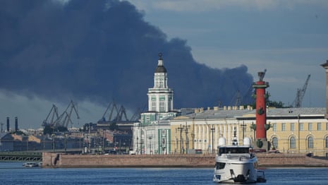 Video shared by Volodymyr Zelenskyy on X shows black smoke from blazing oil terminal after strike early on Wednesday