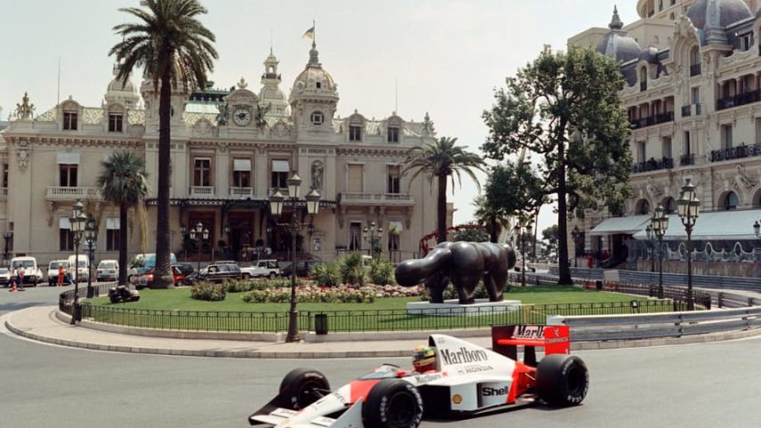 Tricampeão da F1, Ayrton Senna em Mônaco (Foto: AFP)