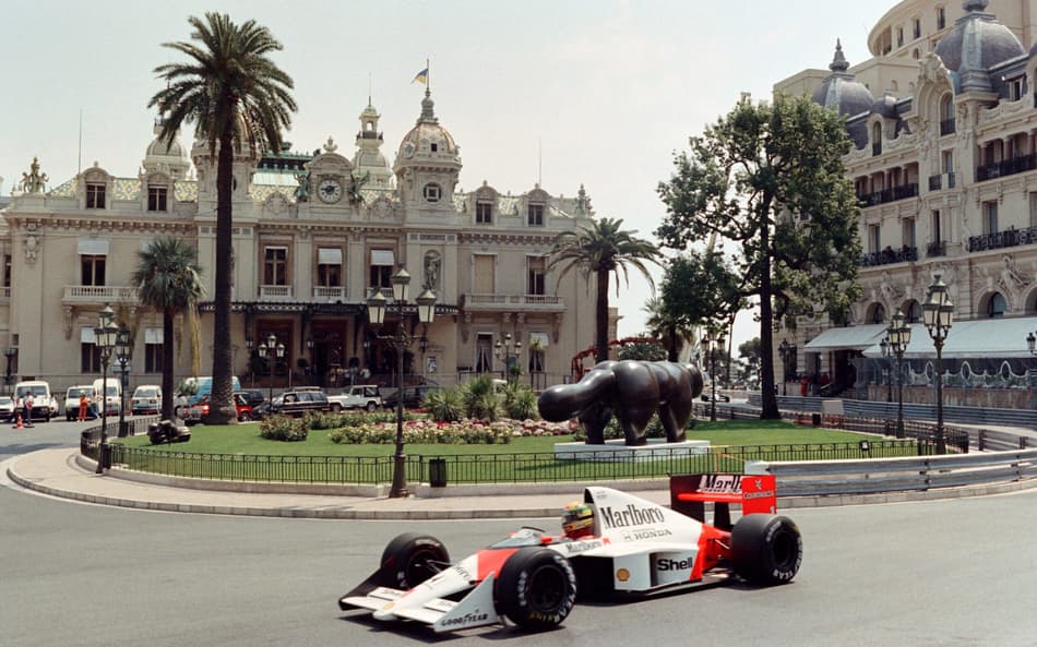 Tricampeão da F1, Ayrton Senna em Mônaco (Foto: AFP)