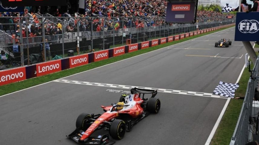 Lewis Hamilton em ação no GP do Canadá da F1 2026 (Foto: Cristobal Herrera-Ulashkevich / POOL / AFP)