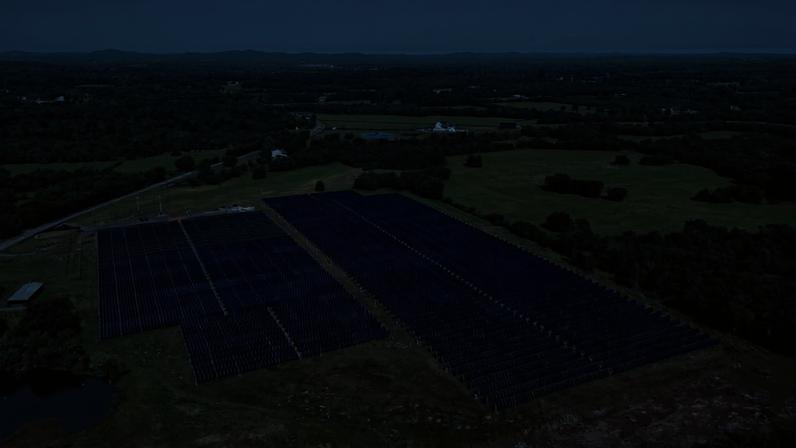 Solar panels operate on a farm with cattle Tuesday, April 28, 2026, in Christiana, Tenn. Image by Joshua A. Bickel via Associated Press