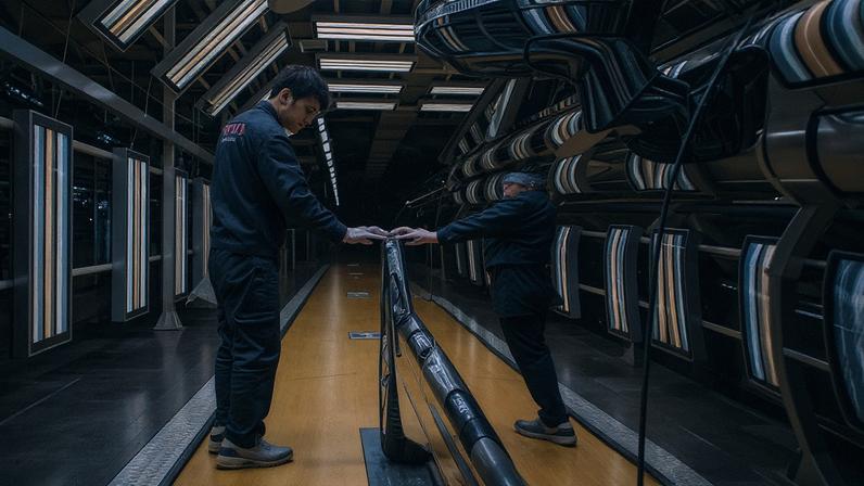 Linha de produção da Geely Holding em Ningbo, na China: tecnologia para frear o impacto das big techs no mercado de automóveis (Gilles Sabrie/Bloomberg/Getty Images)