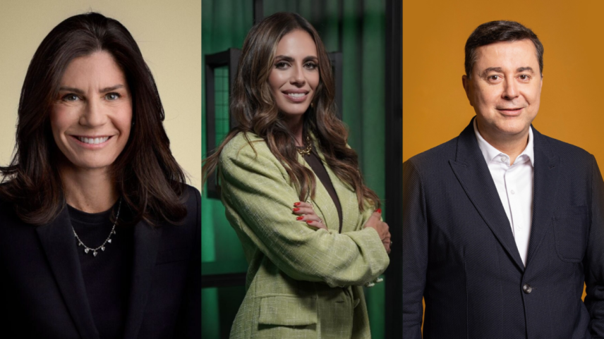 Ana Célia Biondi, CEO da JCDecaux Brasil; Renata Vichi, ex-CEO da Kopenhagen; e Fábio Coelho, presidente do Google Brasil
