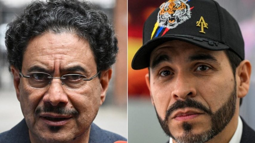 Iván Cepeda e Abelardo de la Espriella disputarão o segundo turno presidencial na Colômbia. Fotos: Luis Acosta e Raul Arboleda/AFP